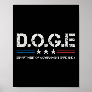 Affiche Doge D.o.p.e. Ministère de l'Efficacité gouverneme