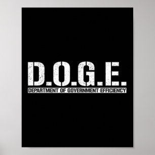 Affiche Doge D.o.p.e. Ministère de l'Efficacité gouverneme