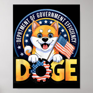 Affiche Doge Doge Crypto meme Département De Gouvernement
