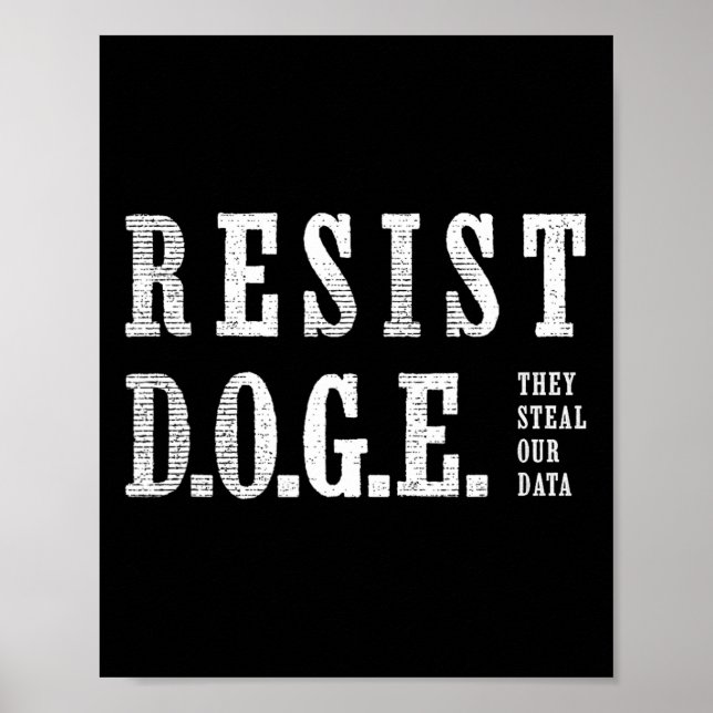 Affiche Doge Resist D.o.g.e. (Devant)