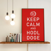 Dogecoin Gardez Le Calme Et Hodl Doge Crypto Drôle