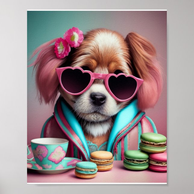 Affiche Doggie et cookies Artwork Fusion Imprimer (Devant)