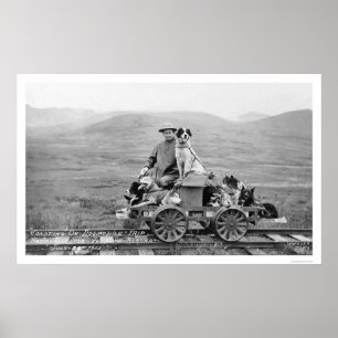 Affiche Dogmobile Trip Alaska 1912