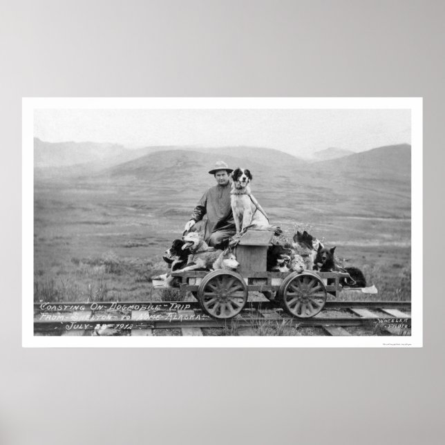 Affiche Dogmobile Trip Alaska 1912 (Devant)