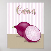 Affiche d'oignon
