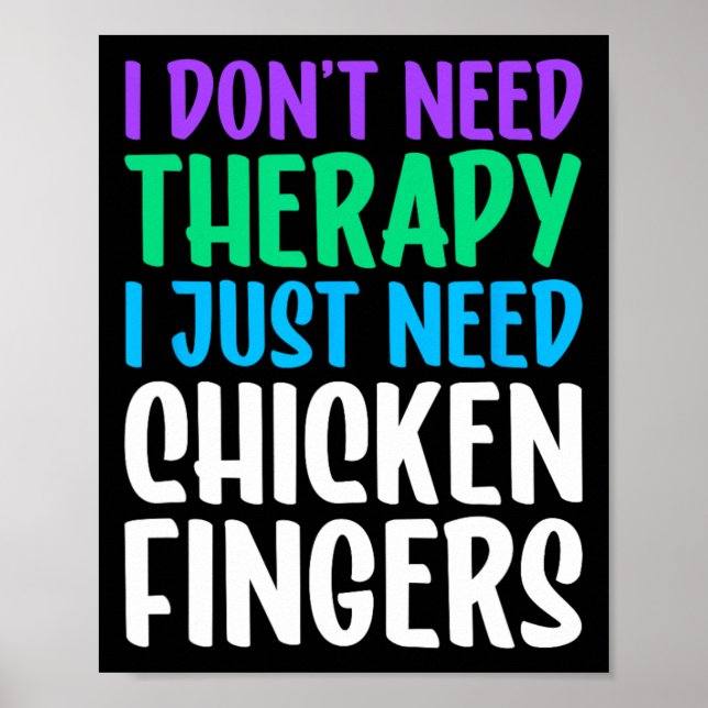 Affiche Doigts de poulet J'adore les doigts de poulet Drôl (Devant)