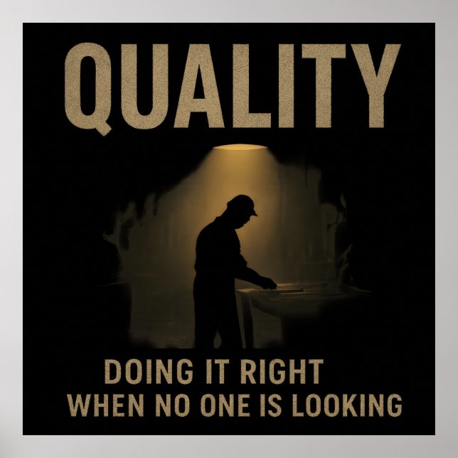 Affiche Doing It Right - Quality Engineer Motivation (Devant)