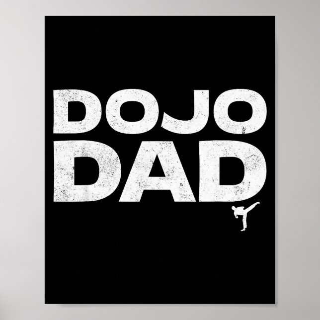Affiche Dojo Dad Martial Arts Funny Father's Day Gift For  (Devant)