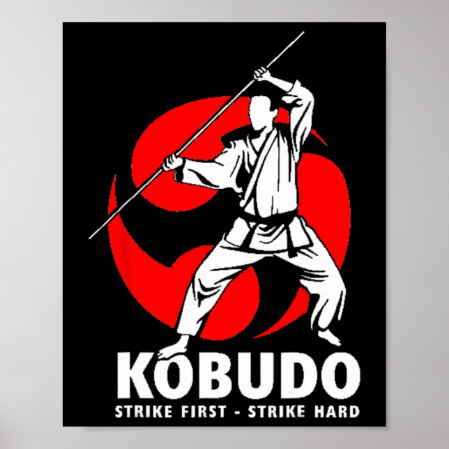 Affiche Dojo de formation aux armes de Kobudo Martial Arts (Devant)