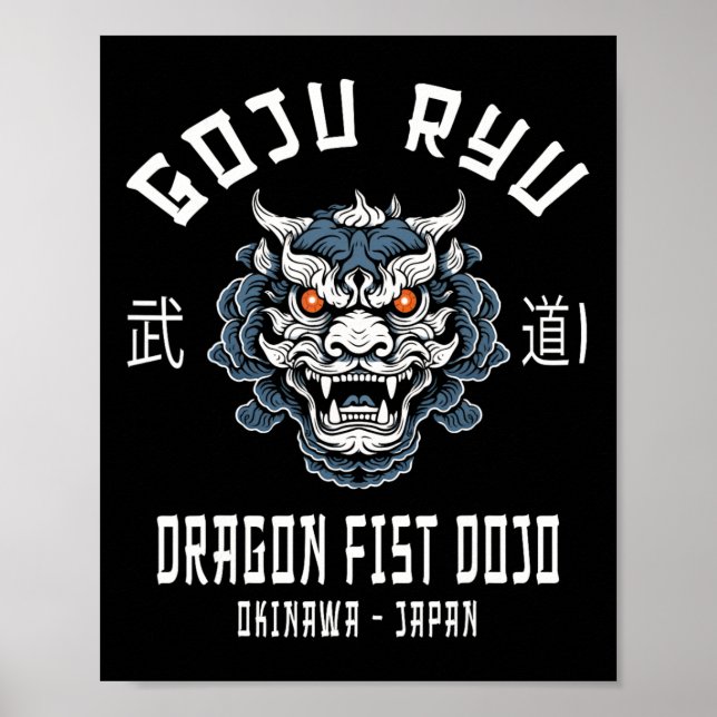 Affiche Dojo Dragon Fist Karaté Goju Ryu  (Devant)