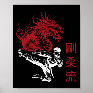 Affiche Dojo Training Karate Meilleur Héritage De Ma Tradi