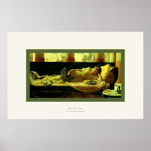 Affiche Dolce Far Niente ~ John William Waterhouse (Devant)