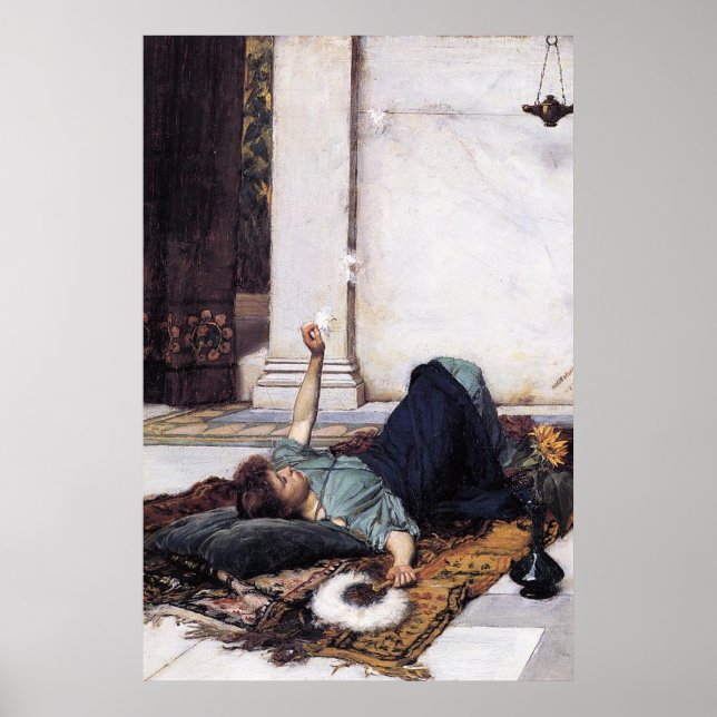 Affiche DoLCE FaR NiENTE, par John William Waterhouse -187 (Devant)