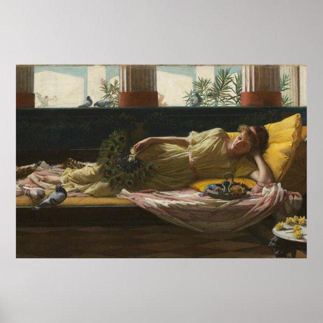 Affiche DoLCE FaR NiENTE, par John William Waterhouse -188 (Devant)