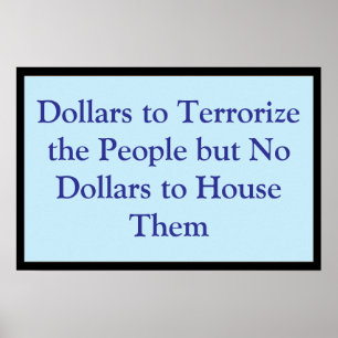 Affiche Dollars pour terroriser le peuple