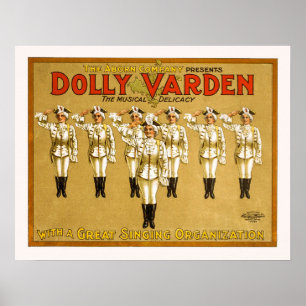 Affiche Dolly Varden - Théâtre Vintage