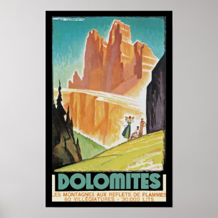 Affiche Dolomites