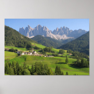 Affiche Dolomites de père Noël Maddalena