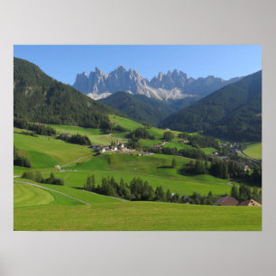 Affiche Dolomites de père Noël Maddalena