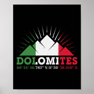 Affiche Dolomites Nature Outdoor Italie