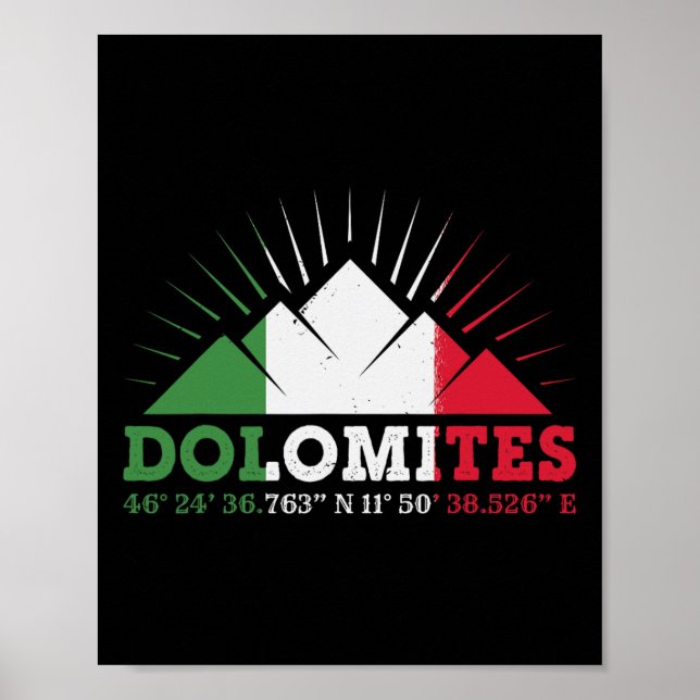 Affiche Dolomites Nature Outdoor Italie  (Devant)