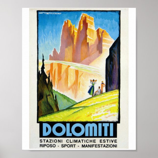 AFFICHE DOLOMITI (Devant)