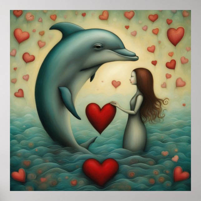 Affiche Dolphin Love 1 (Devant)
