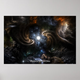 Affiche Domaine Du Chaos Fractal CRTXR