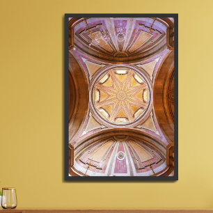 Affiche Dôme baroque de l'église Santo Antonio de Lisboa