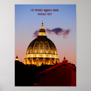 Affiche Dôme de la basilique Saint-Pierre, Cité du Vatican