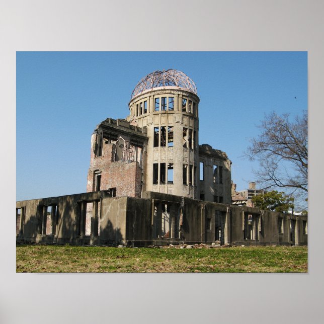 Affiche Dôme de la bombe atomique, Hiroshima, Japon (Devant)