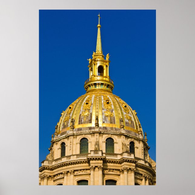 Affiche Dôme de la chapelle dorée, Paris, France (Devant)