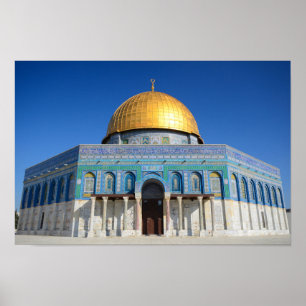 Affiche Dôme du Rocher, mosquée Al-Aqsa