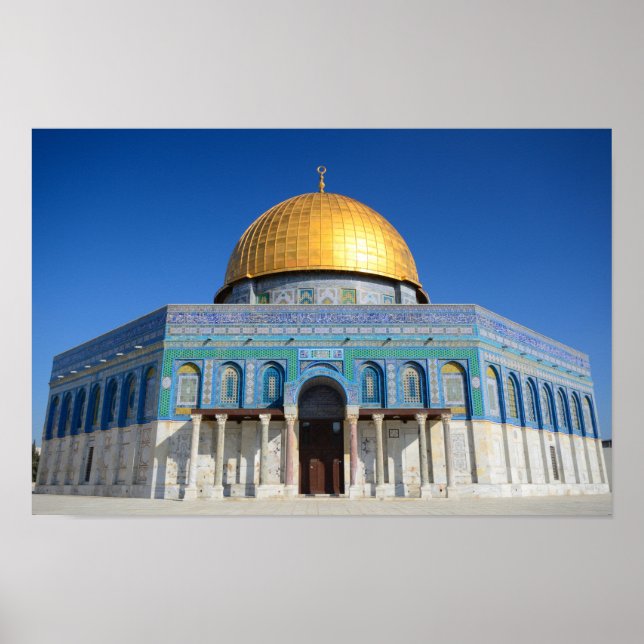 Affiche Dôme du Rocher, mosquée Al-Aqsa (Devant)