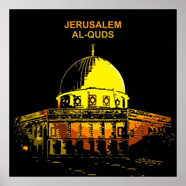 Affiche Dôme du Rocher : Un symbole de paix (Devant)