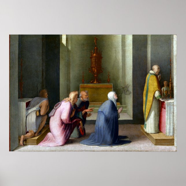 Affiche Domenico Beccafumi La Communion Miraculeuse (Devant)