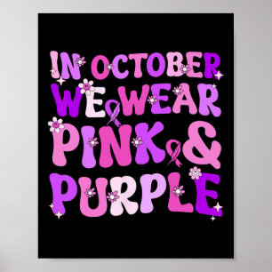 Affiche Domestic Violence And Breast Cancer Awareness Mont