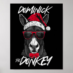 Affiche Dominick L'âne Noël drôle
