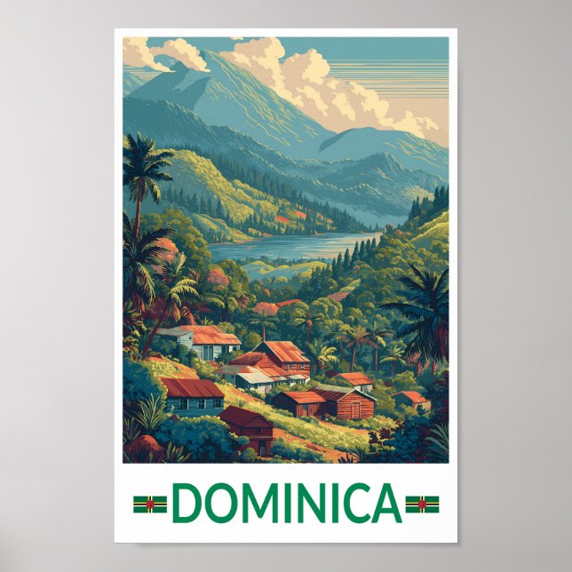 Affiche Dominique Voyage Art Vintage (Devant)