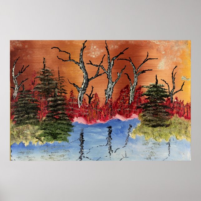 Affiche Dommages Chroniques "Arlington Pond"Org. Art (Devant)
