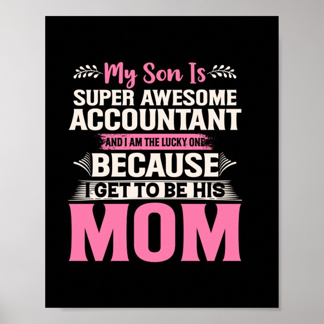 Affiche Don comptable | Comptable super génial (Devant)