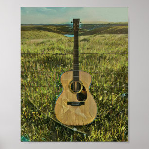 Affiche Don de guitare acoustique