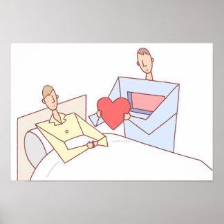 Affiche Don de l'amour. Transplantation cardiaque.