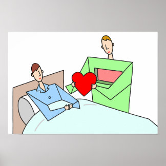 Affiche Don de l'amour. Transplantation cardiaque.