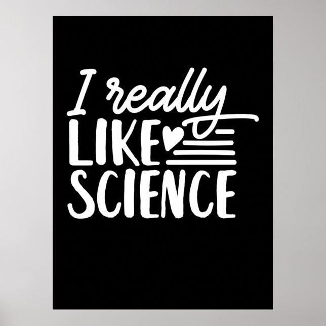 Affiche Don de scientifique | J'Aime Vraiment La Science (Devant)