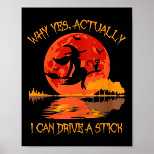 Affiche Don de sorcière Halloween Pourquoi Oui En Fait Je