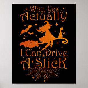 Affiche Don de sorcière Halloween Pourquoi Oui En Fait Je