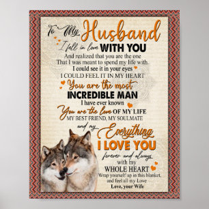 Affiche Don du mari  Lettre à mon mari de la femme