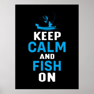 Affiche Don Fisher Gardez Le Calme Et Le Poisson Sur