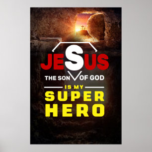 Affiche Don Jésus, Don Chrétien, Jésus Est Mon Superhéros